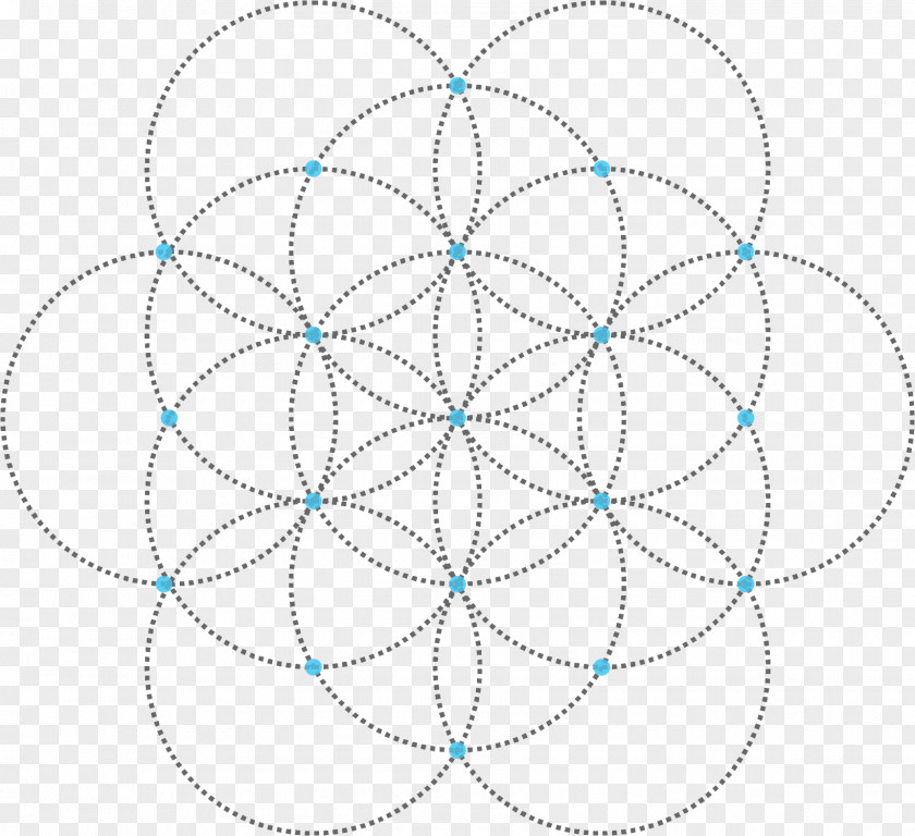 Circle Geometric Shape Geometry Overlapping Circles Grid PNG