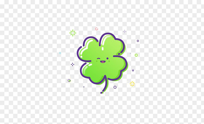 Flat Clover Logo Icon Design Illustration PNG