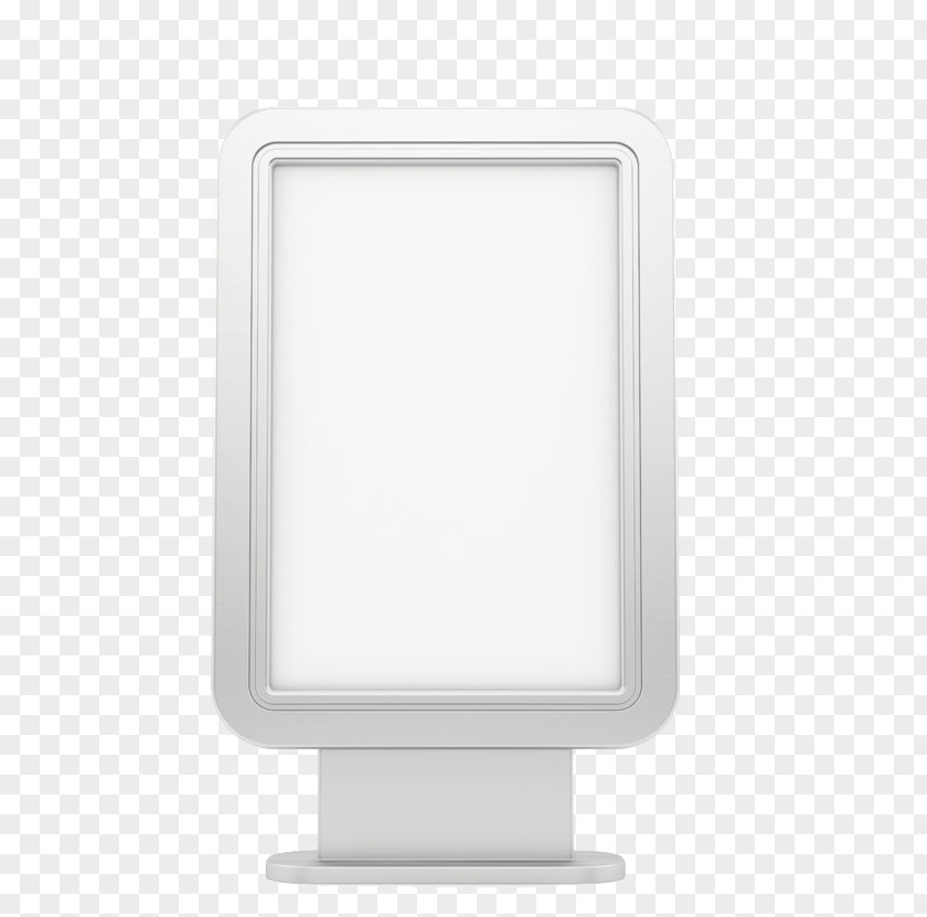 White Advertising Lights Rectangle PNG