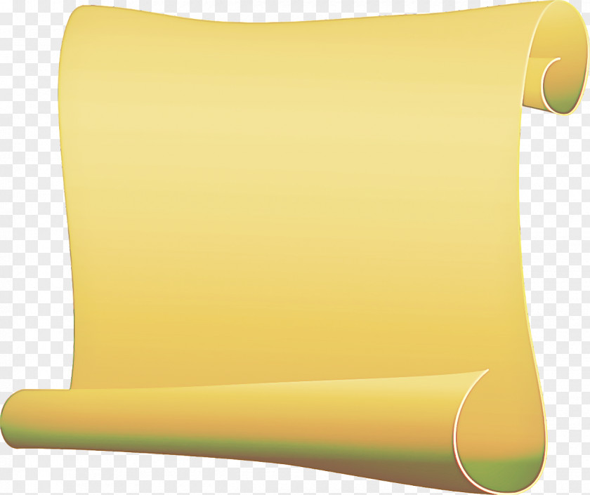 Paper Pillow Yellow Green Scroll Material Property PNG