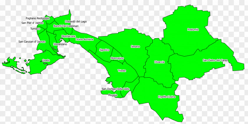 Province Of Trieste Provinces Italy Regions Wikipedia PNG