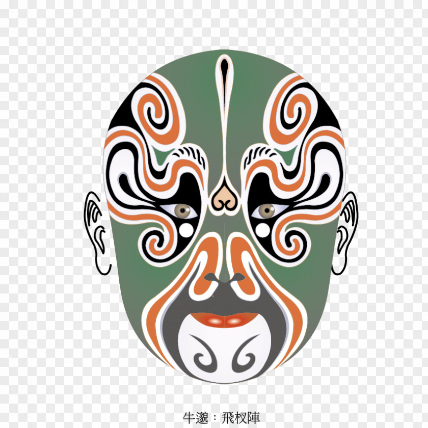 Facebook Material T-shirt Mask Peking Opera Chinese Stock Photography PNG