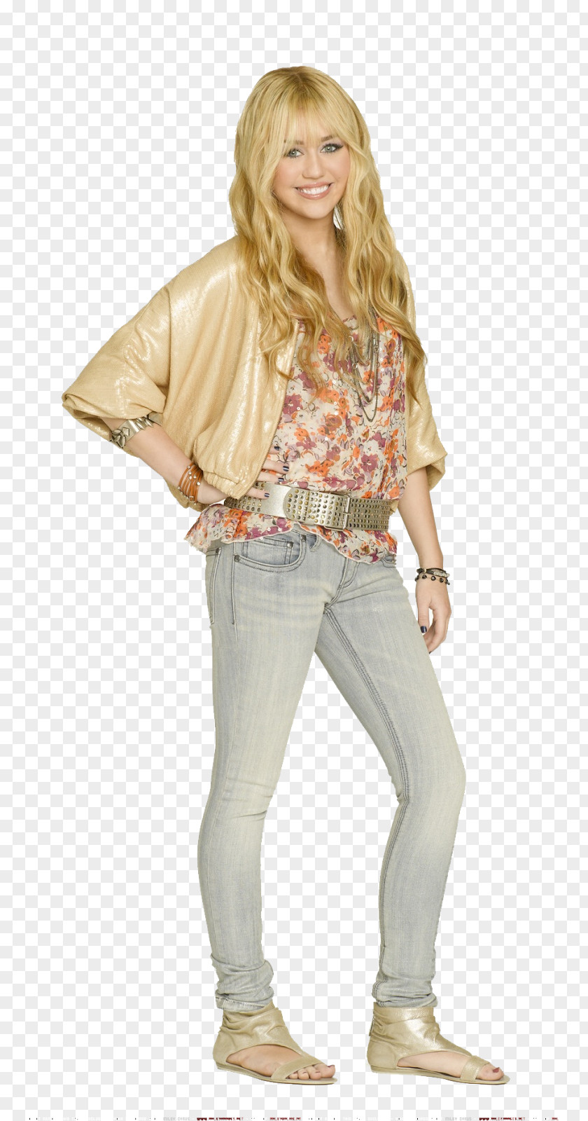 Jeans Blond Hannah Montana Blouse Shoe PNG