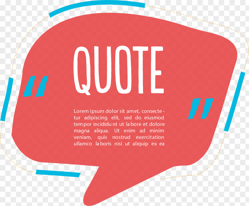 Red Quote Text Box Dialog PNG