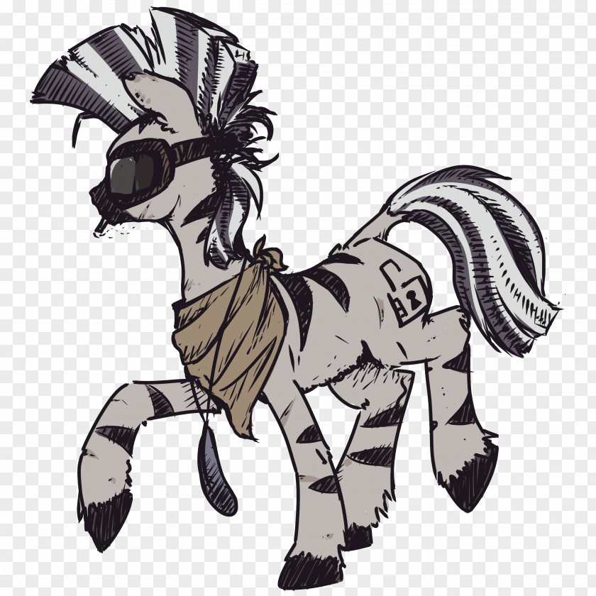 Zebra Horse Pony Quagga Pack Animal Art PNG