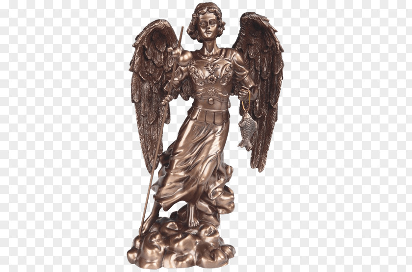 Angel Michael Bronze Sculpture Gabriel Raphael PNG
