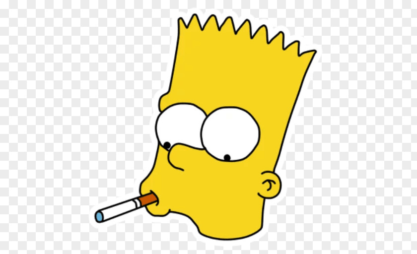 Bart Simpson Sticker Telegram Cartoon Clip Art PNG