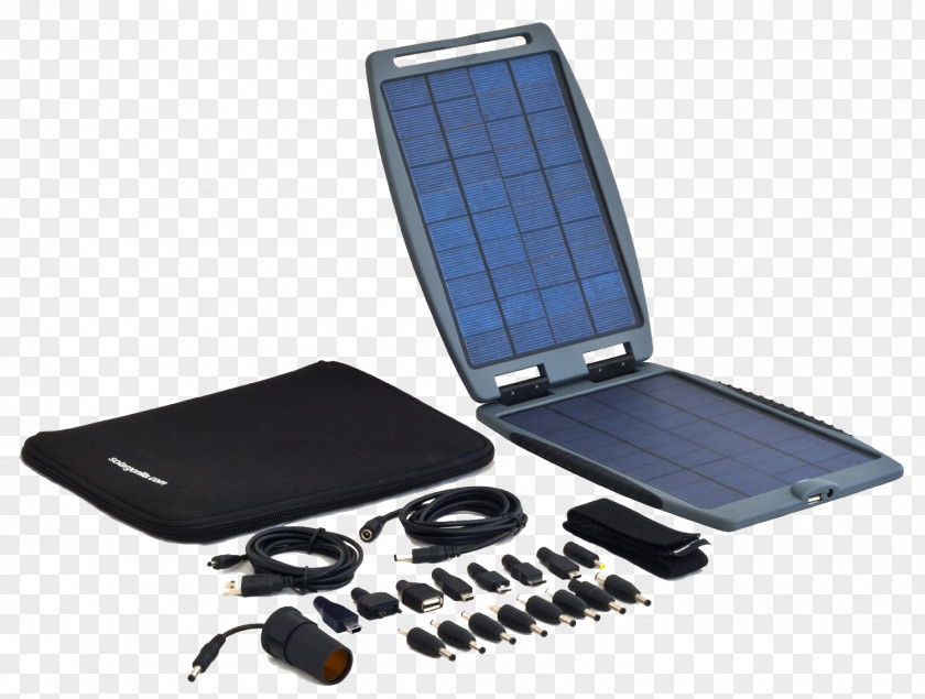Laptop Battery Charger Solar Energy Panels Powertraveller PNG
