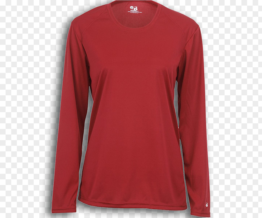 Long Sleeve Template Neck RED.M PNG