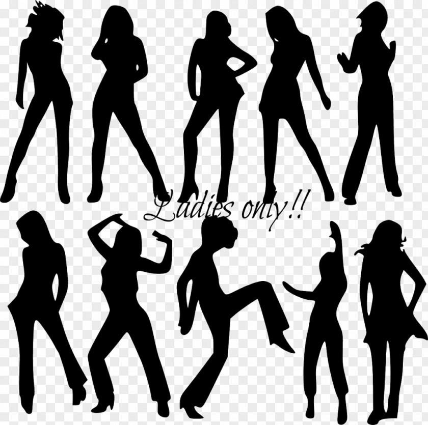 Silhouette Woman Clip Art PNG