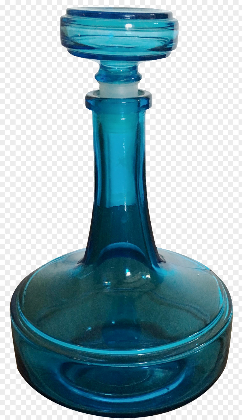 Vases Lids Glass Bottle Water Decanter Cobalt Blue PNG