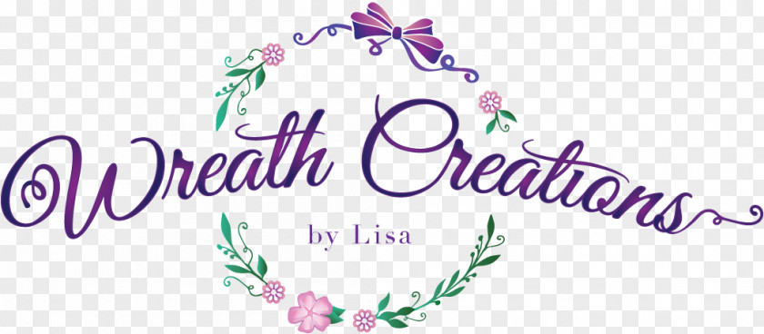 Wreath Logo Brand Flower Font Design PNG