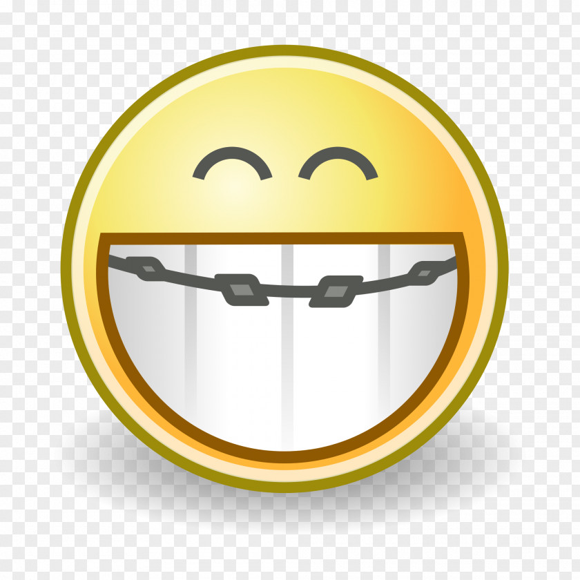 Braces Smiley Emoticon Dental Face Orthodontics PNG
