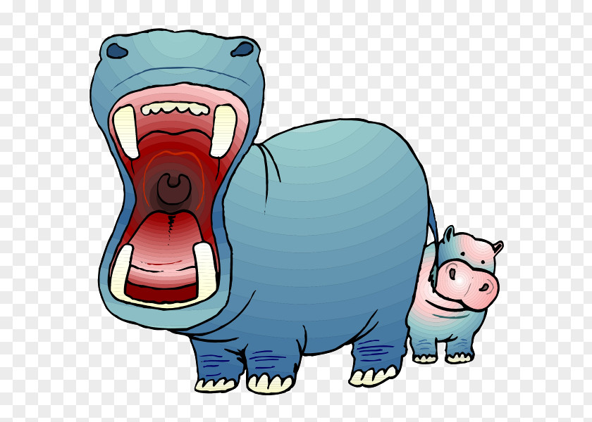 Cartoon Hippo Baby Hippopotamus Desktop Wallpaper Clip Art PNG