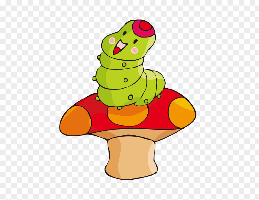 Cartoon Standing On The Mushroom Download PNG