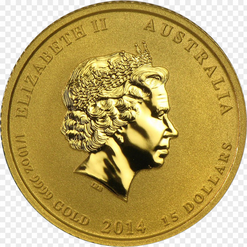 Coin Perth Mint Gold Horse Australian Lunar PNG