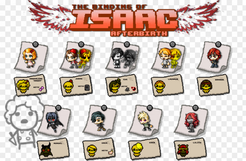 Design The Binding Of Isaac: Afterbirth Plus Brand Material PNG