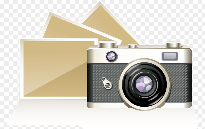 Hand-painted Pattern Photo Camera Icon PNG