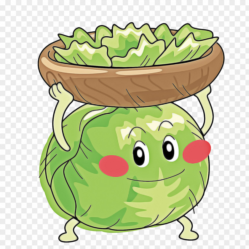Lettuce Leaf Vegetable Green Cartoon Clip Art Food PNG