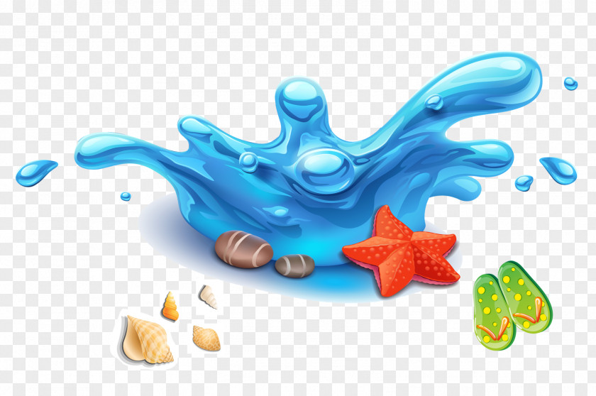 Summer Water Drops Beach Elements Fundal Drop Clip Art PNG