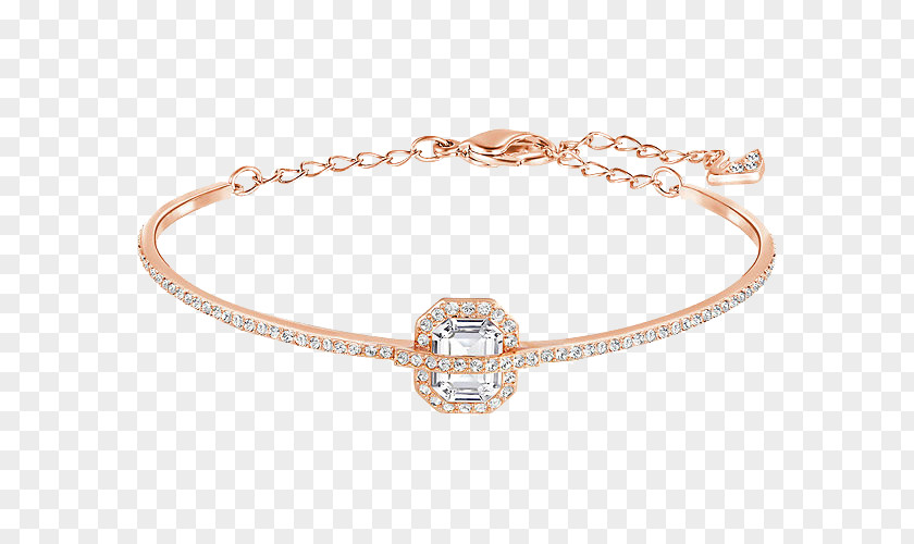 Swarovski Crystal Bracelet Jewelry White AG Bangle Jewellery Gold Plating PNG