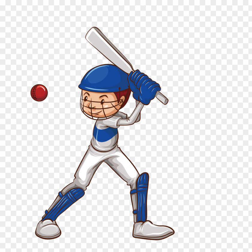 Vector Cartoon Boy Baseball Cricket Drawing Sketch PNG