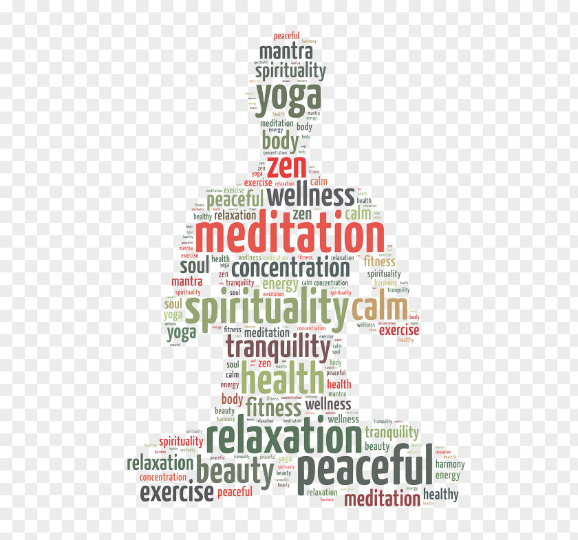 Yoga Word Meditation Exercise PNG