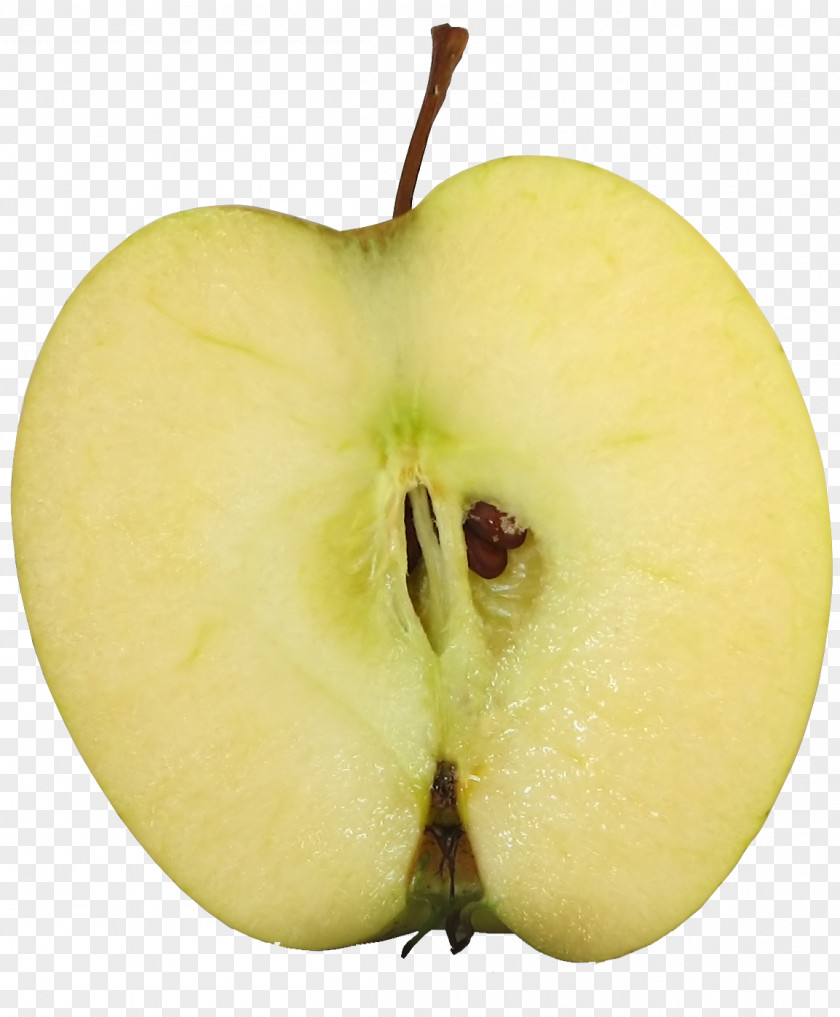 Apple Cut Half Material Free To Pull Granny Smith Fruit Food PNG