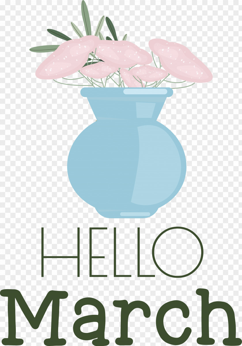 Flower Text Flowerpot Green Leaf PNG