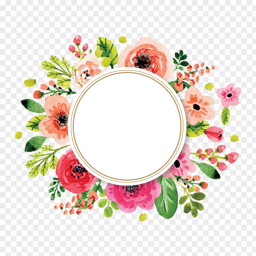Flowers And Decorative Elements PNG
