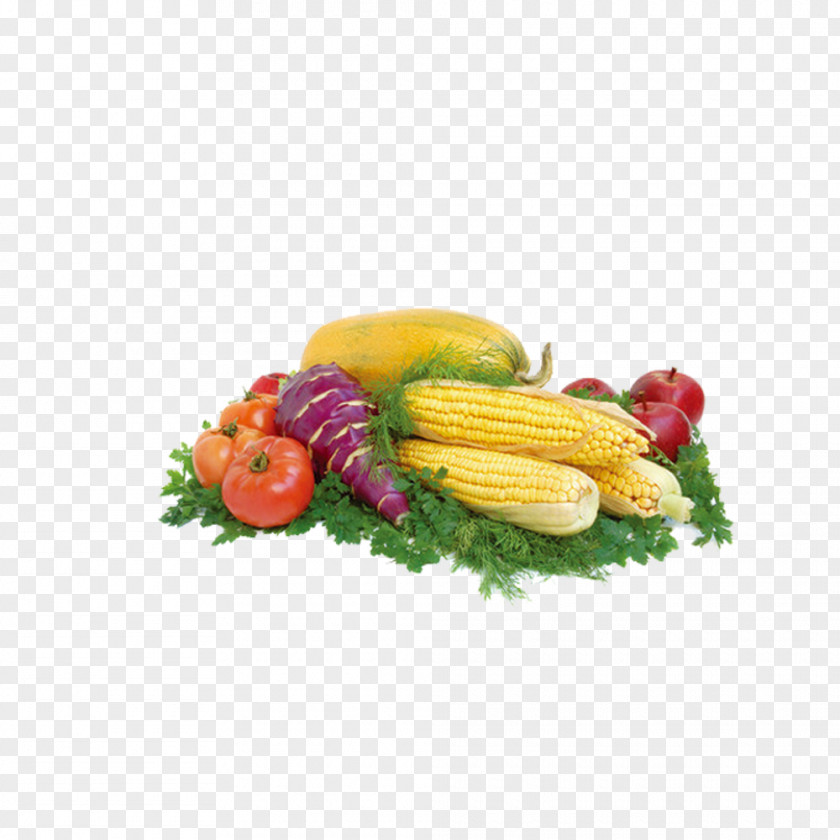 Corn And Vegetables On The Cob Raw Foodism Vegetarian Cuisine Pizza Vegetable PNG
