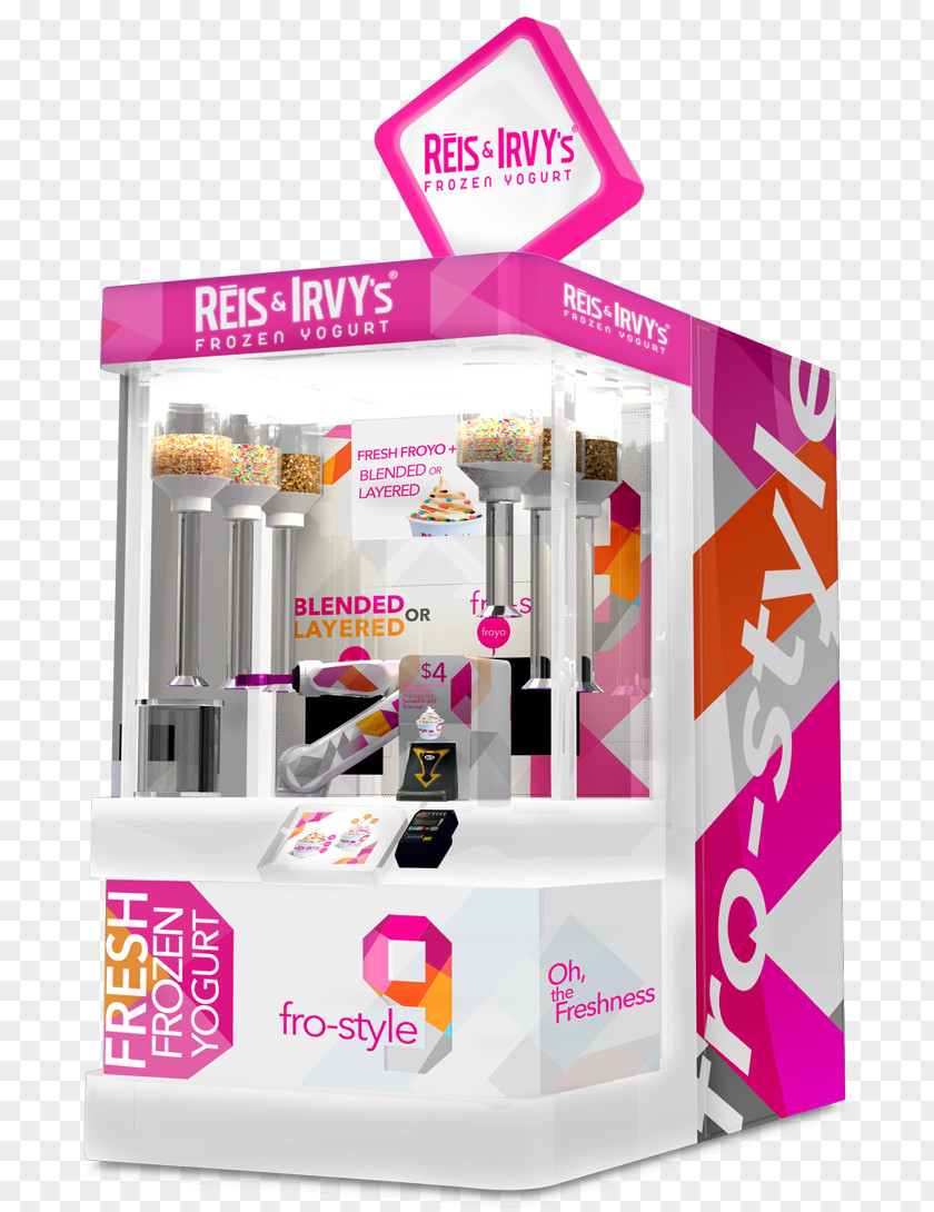 Ice Cream Frozen Yogurt Robofusion, Inc. Robot Kiosk PNG