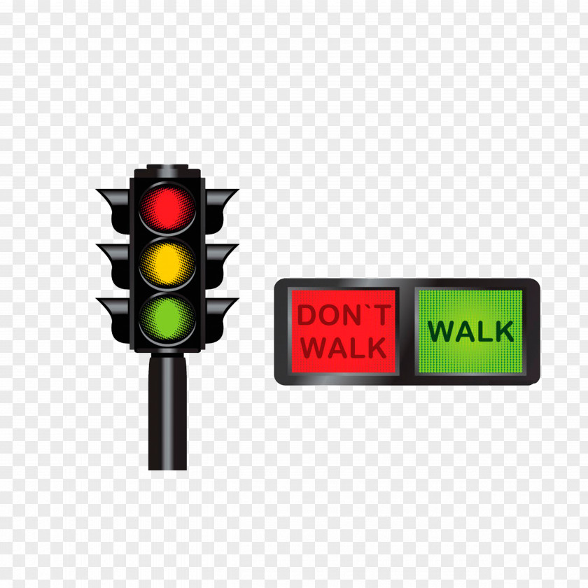 Traffic Lights And Pedestrian Light Clip Art PNG