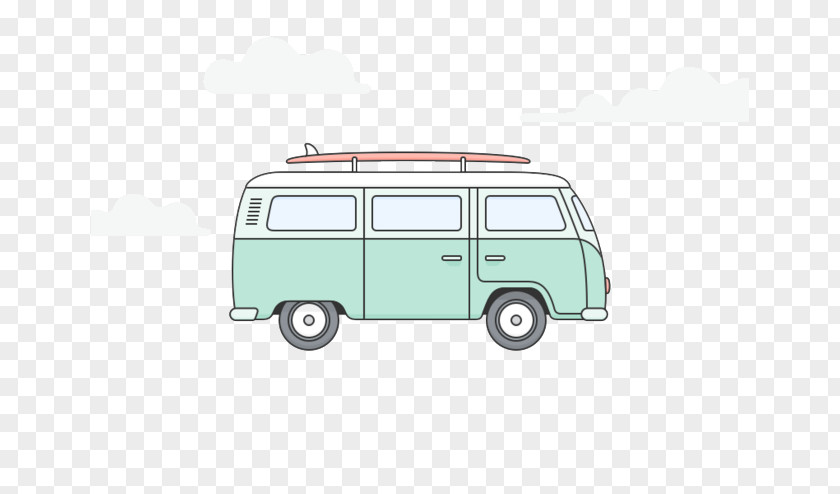 Cartoon Bus Volkswagen Type 2 Beetle Van Car PNG