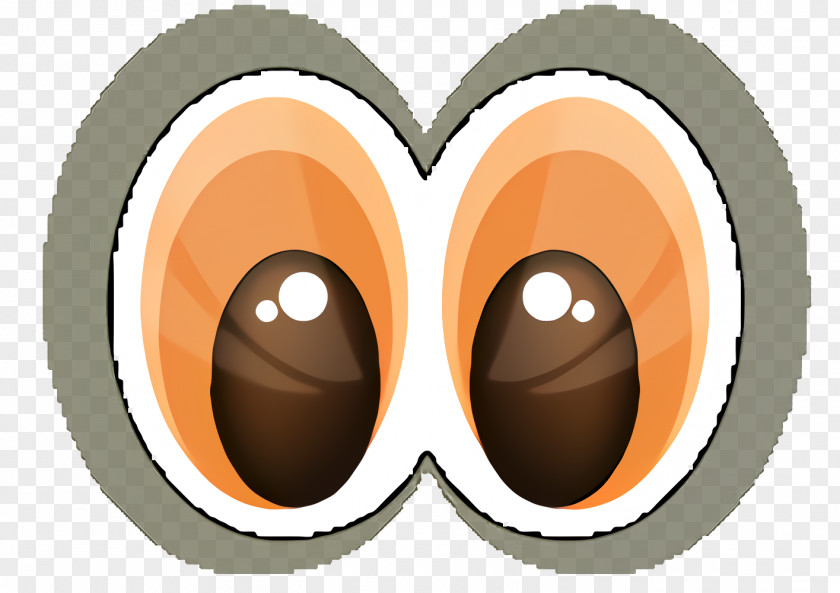 Egg Brown Eye Cartoon PNG
