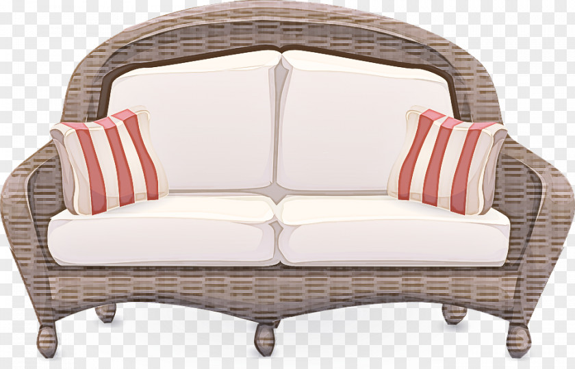 Furniture Loveseat Outdoor Sofa Wicker Couch PNG