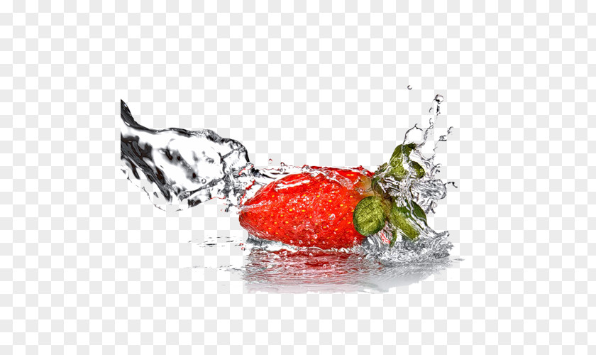 Strawberry Water Food Infusion PNG