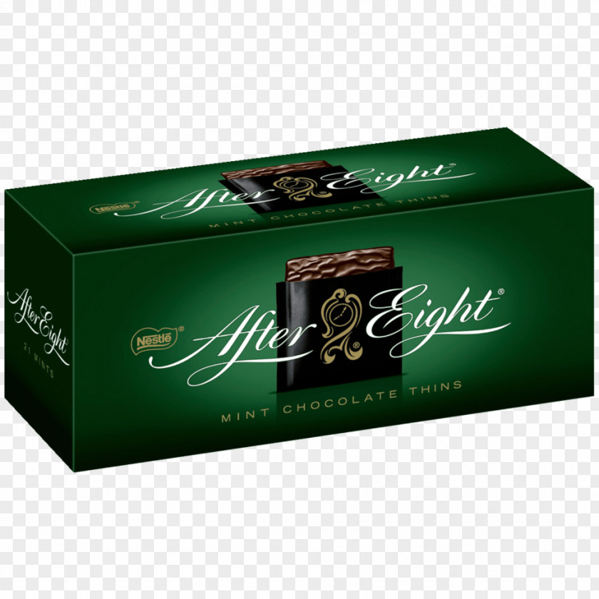 Chocolate After Eight Mint Peppermint Candy PNG