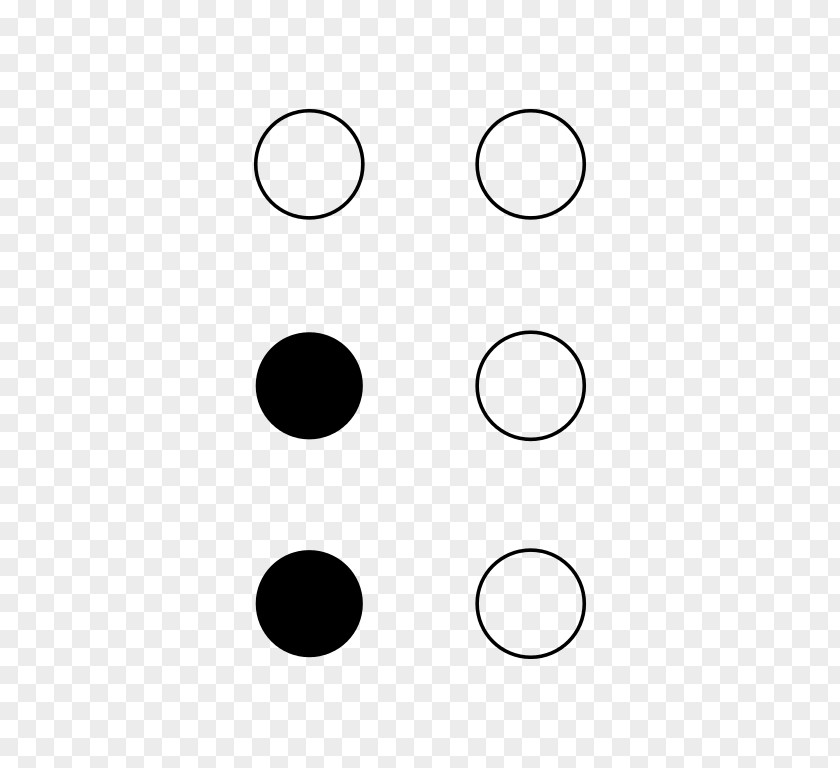Semicolon Braille Punctuation Greinarmerki Wiktionary PNG