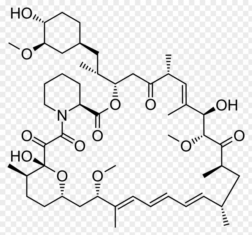 Sirolimus MTOR Immunosuppressive Drug Molecule Pharmaceutical PNG