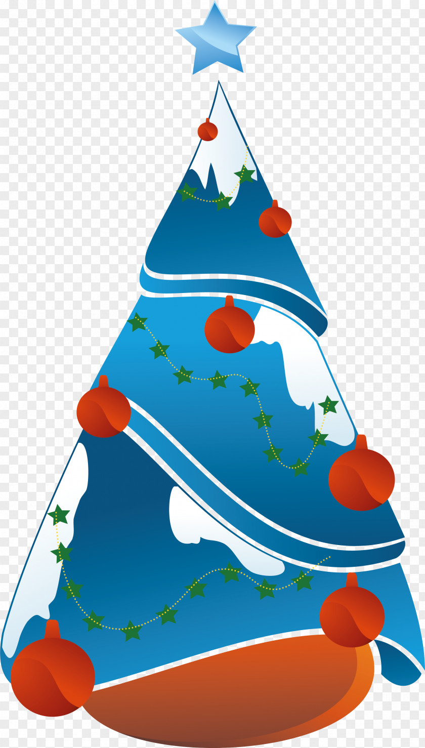 Exquisite Christmas Tree Design Santa Claus Clip Art PNG
