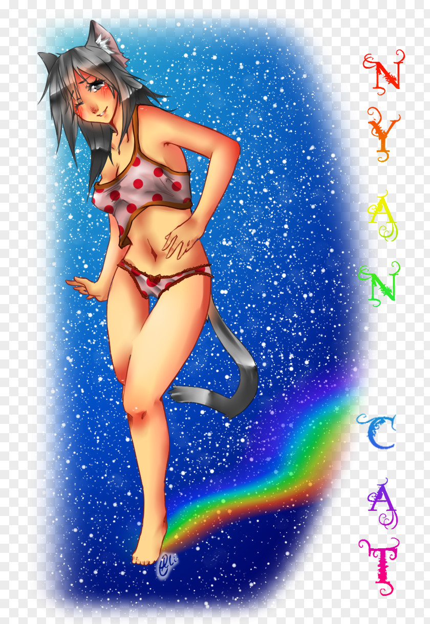 Cat Nyan Desktop Wallpaper Fan Art PNG