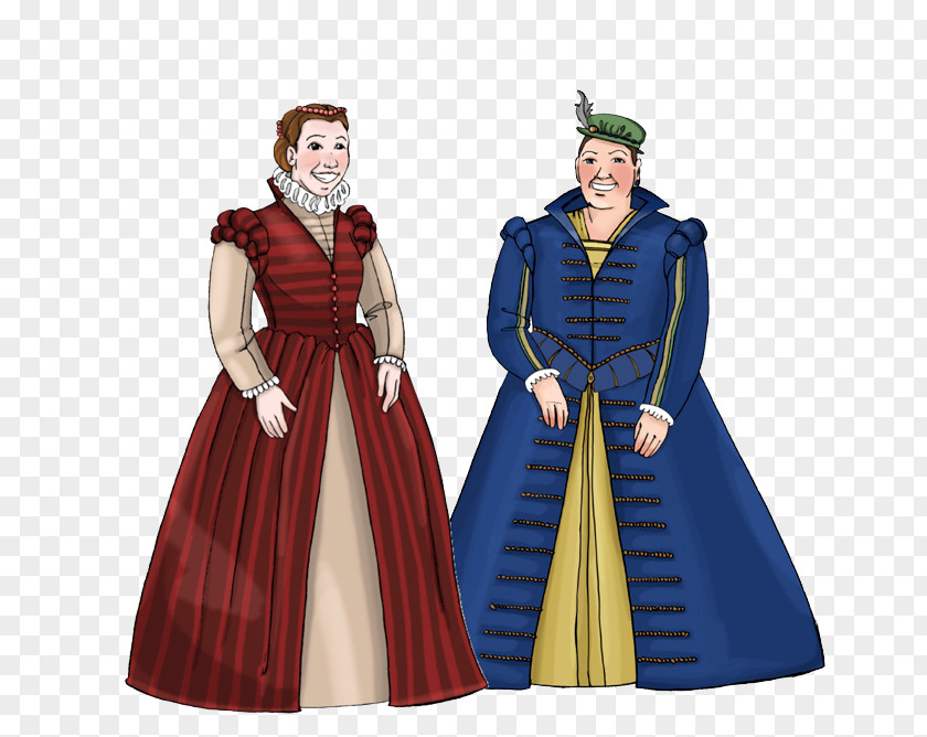 Historical Costume 16th Century Renaissance Elizabethan Era Middle Ages Doublet PNG