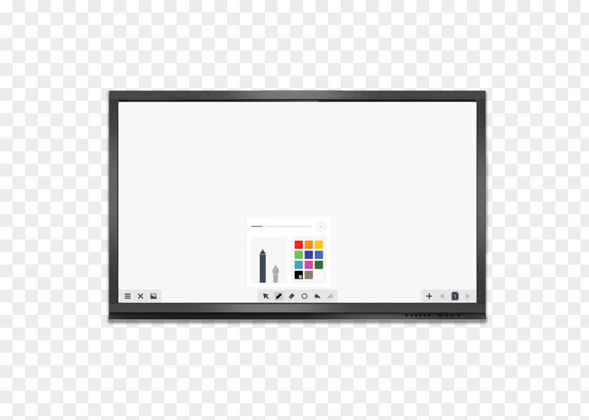 Interactive Whiteboard Multimedia Display Device Text Referenzen PNG