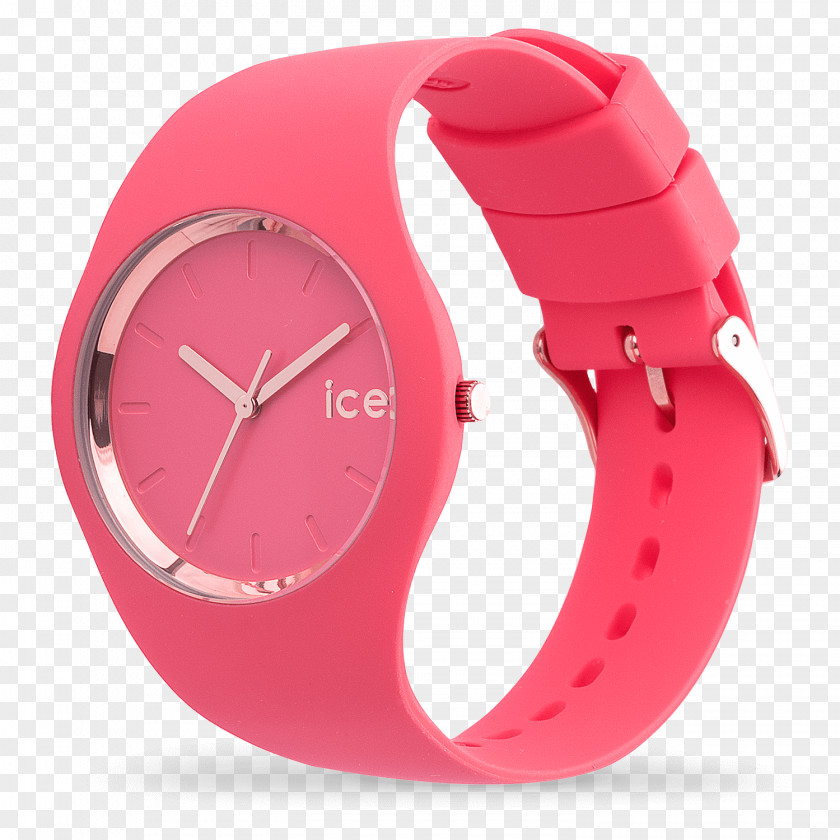 Raspberry Sorbet Ice-Watch Ice Glam Colour 015696 Watch Clock PNG