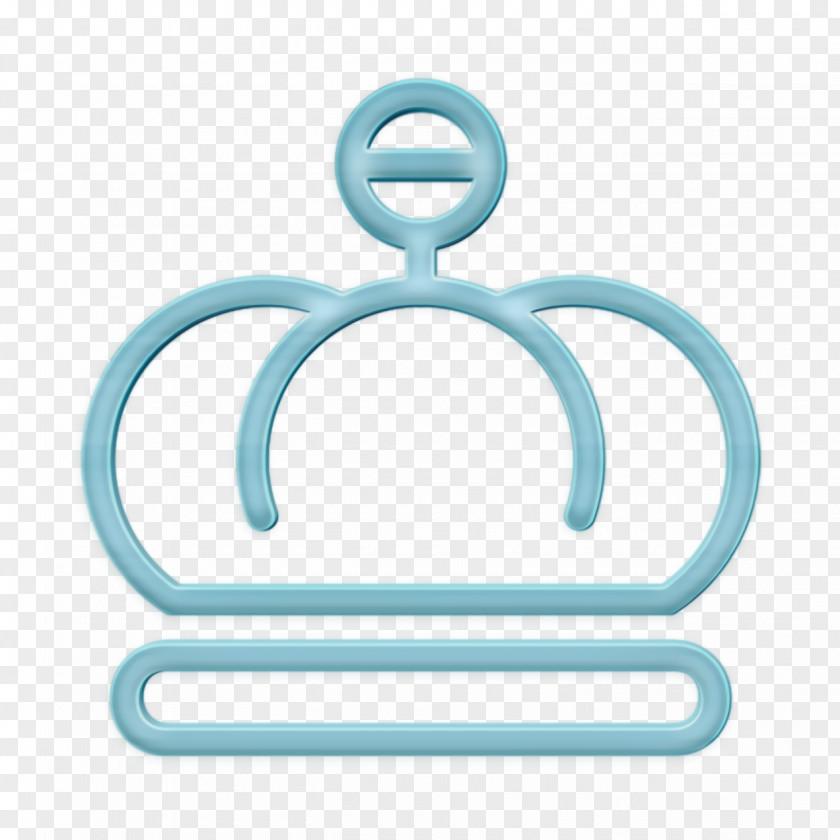 Symbol Turquoise Crown Icon King Streamline PNG