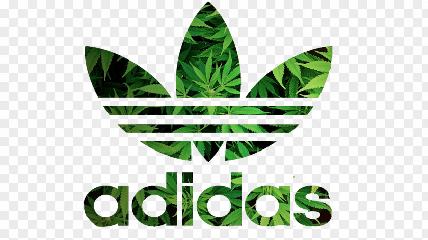 Weed T-shirt Adidas Originals Cannabis Logo PNG