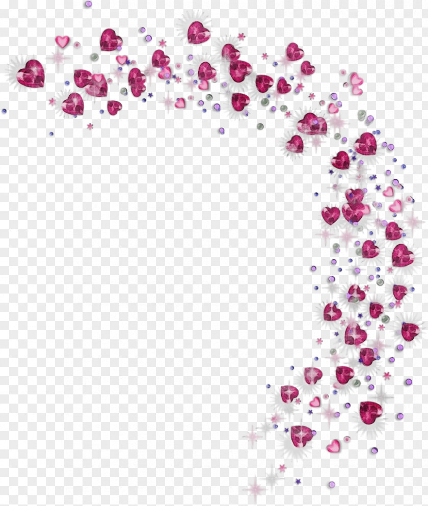 Magenta Pink Love Background Heart PNG