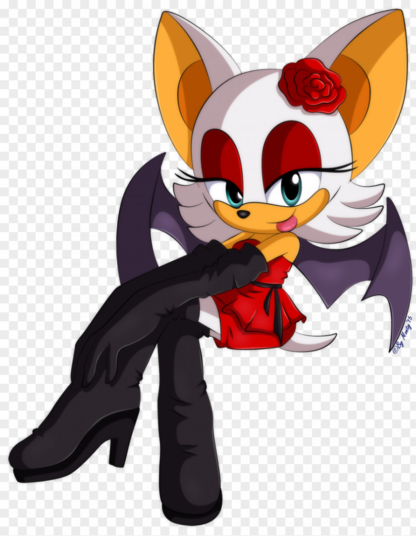 Beautiful Shading Rouge The Bat SegaSonic Hedgehog Dress Sonic Adventure PNG