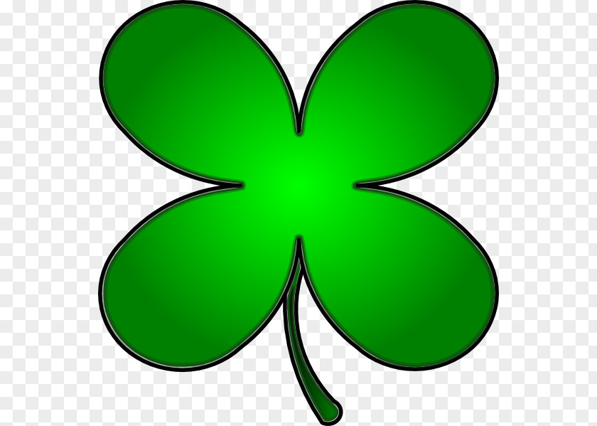 Four Leaf Clover Four-leaf Shamrock Saint Patrick's Day Clip Art PNG